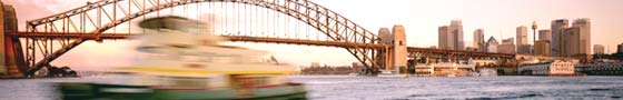 Scenes of Sydney Harbour, Sydney landmarks and the ferry fleet at work.